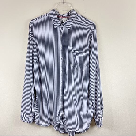 Stylus | Striped Button Down Shirt Sz XL - Picture 1 of 6